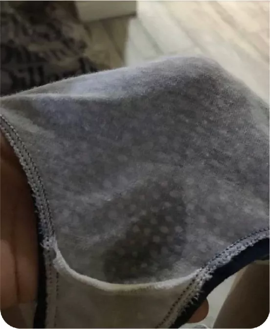 a little wet spot from the Christmas party.