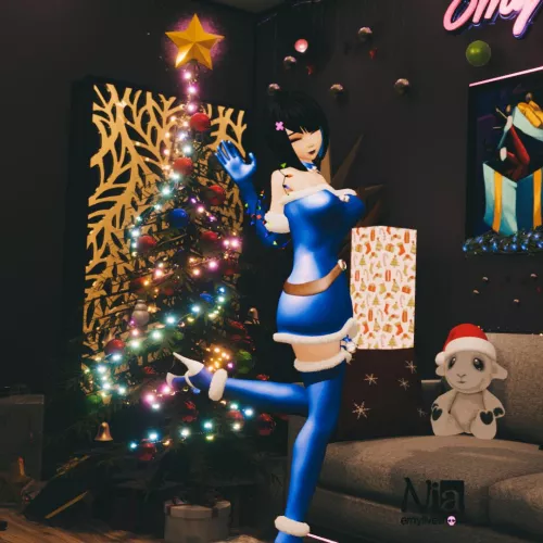 Christmas is over but the party isn't 💙🎄 https://chaturbate.com/emyliveshow
