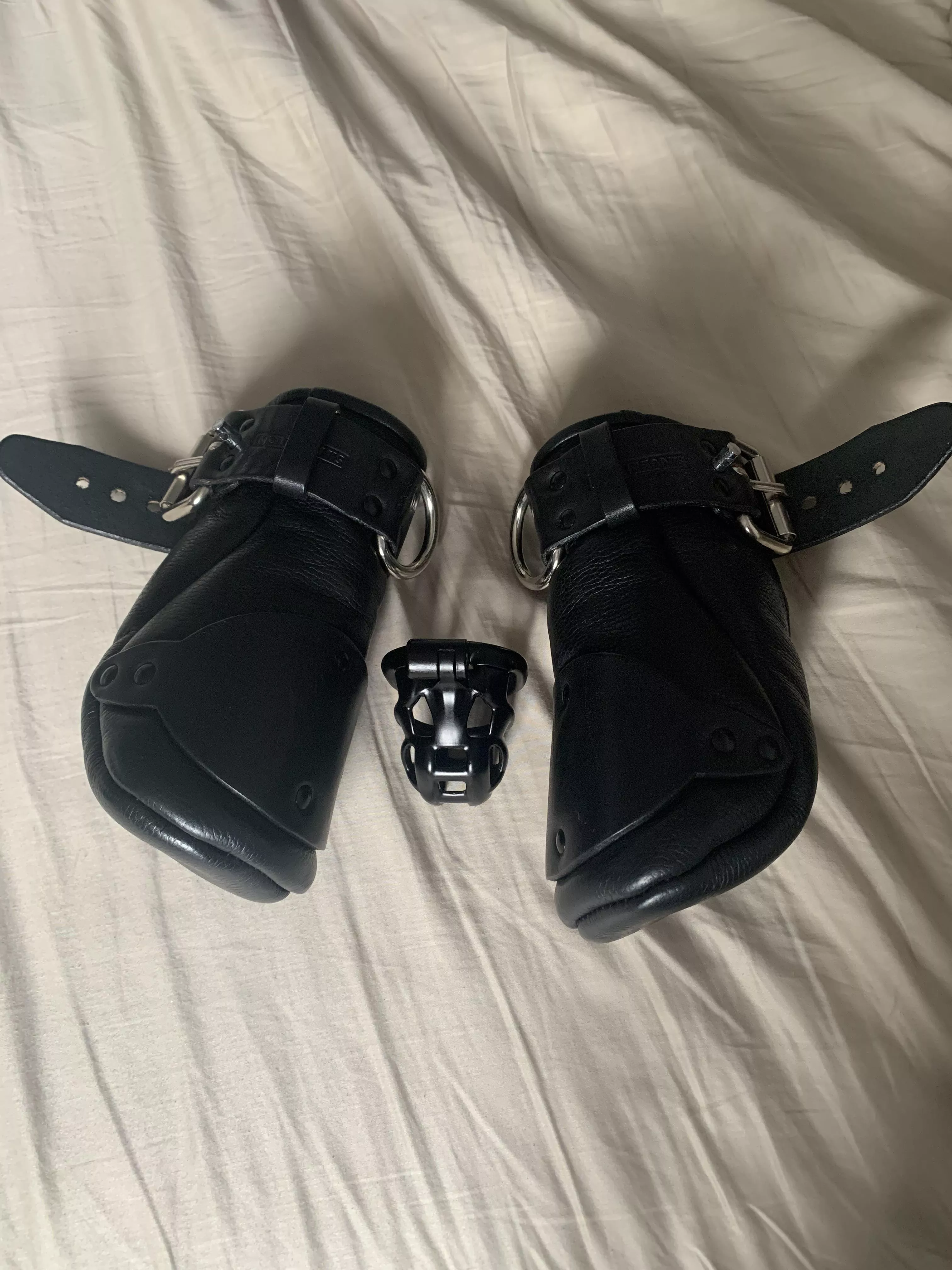 Clearly we need to add bondage mitts for your training