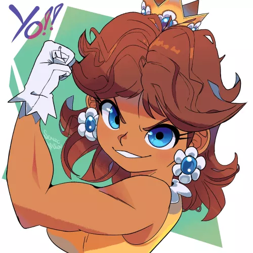 Daisy Flexing (@supsross) [Super Mario]