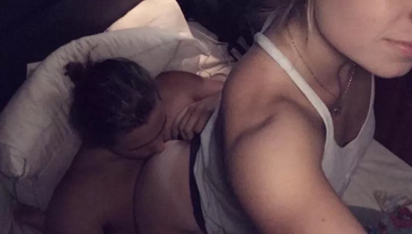 Finally letting him unwrap his 🎁!