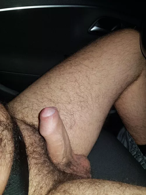 Getting hard in the car