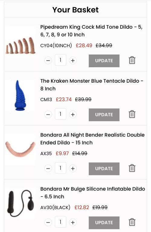 I don’t know what to get ahhhhh! I can only afford 2 and would really love to get another big girthy dildo but the idea of a tentacle dildo is sooooo tempting. What do you guys think?
