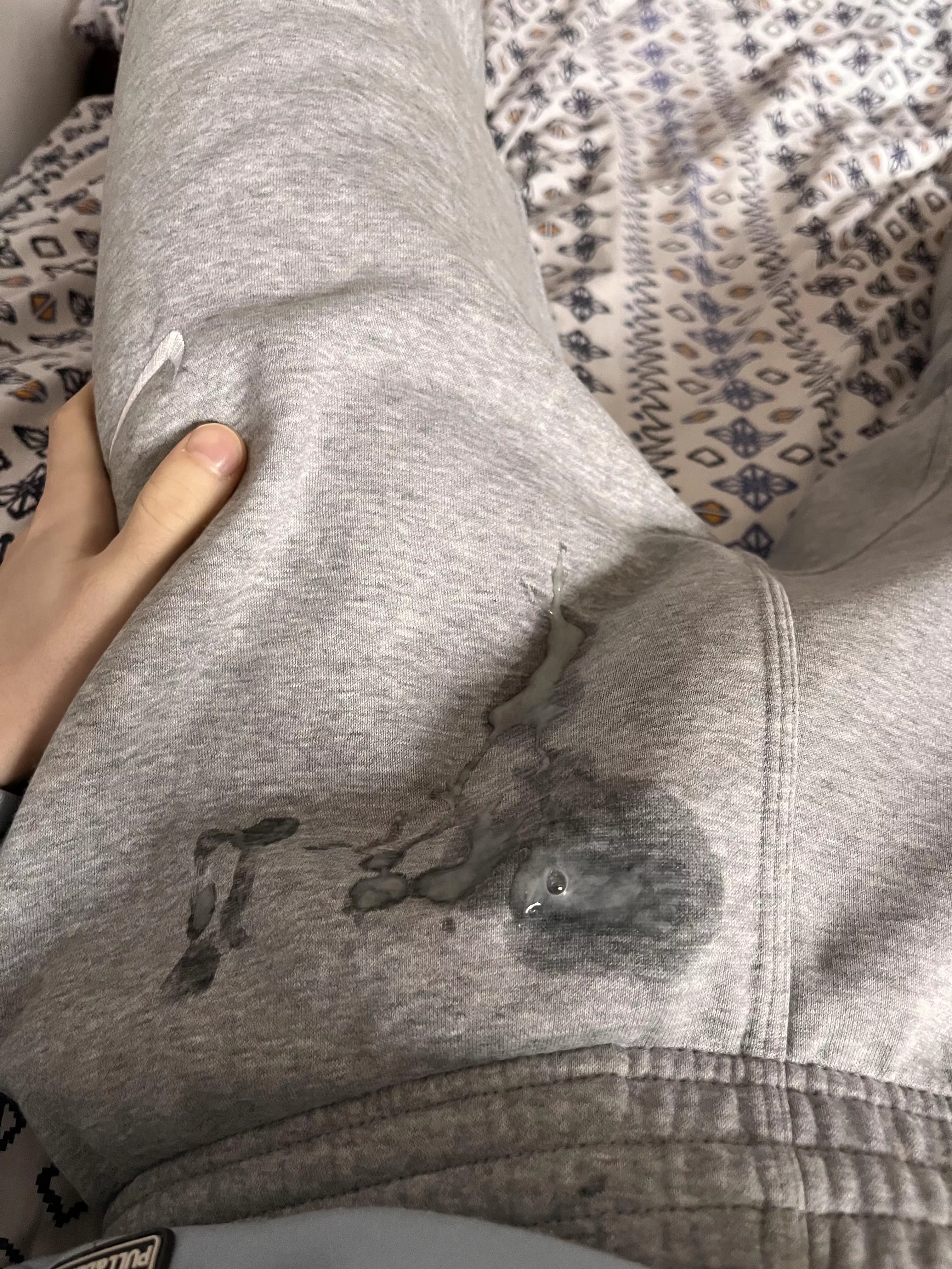 I get turned on so fucking much when wearing these grey sweatpants