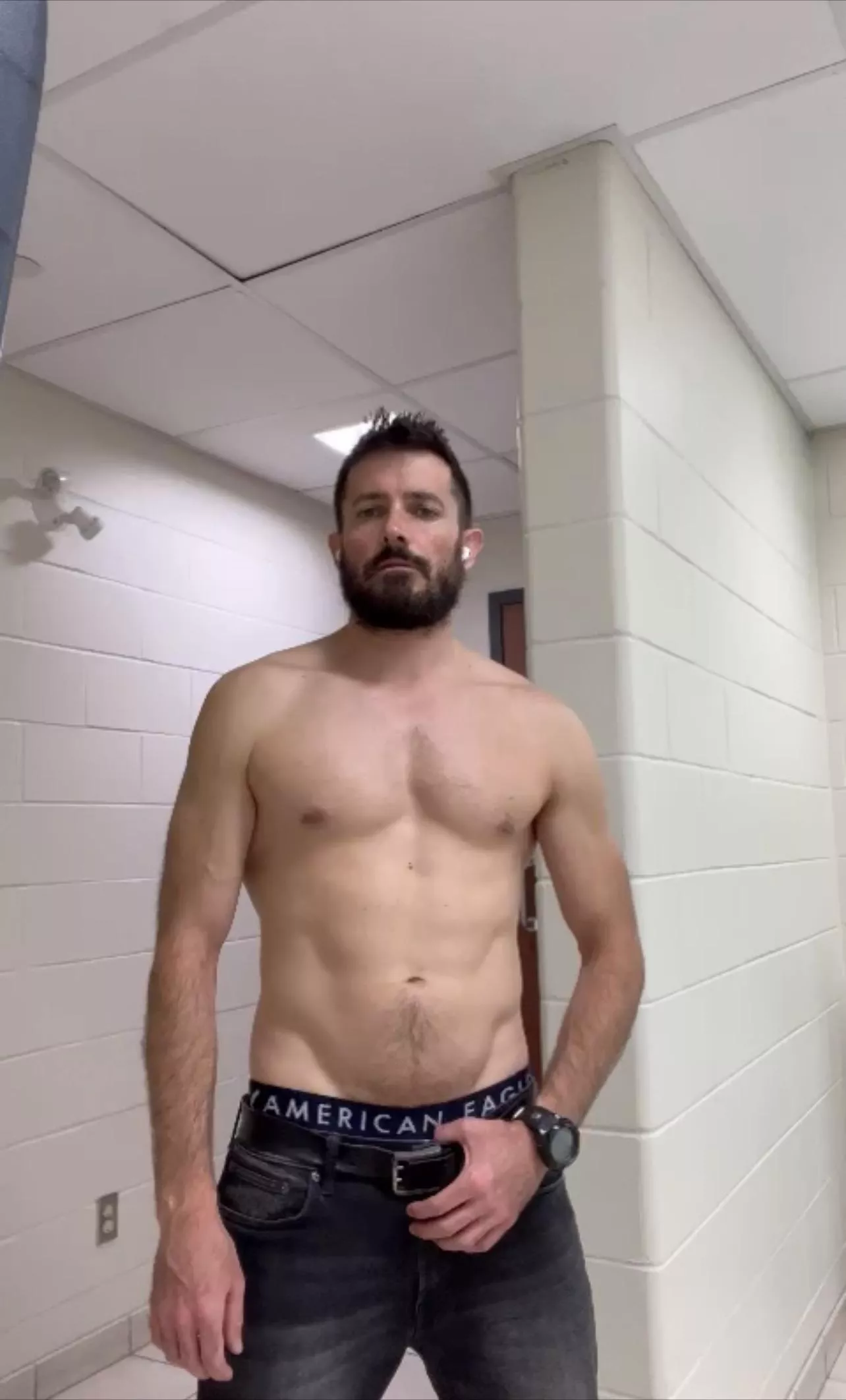 I’m in the bathroom again boys