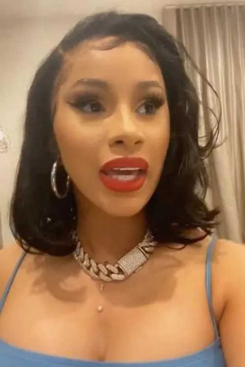 Imagine all the spit left over after Cardi’s big mouth is done slobbering all over your dick.