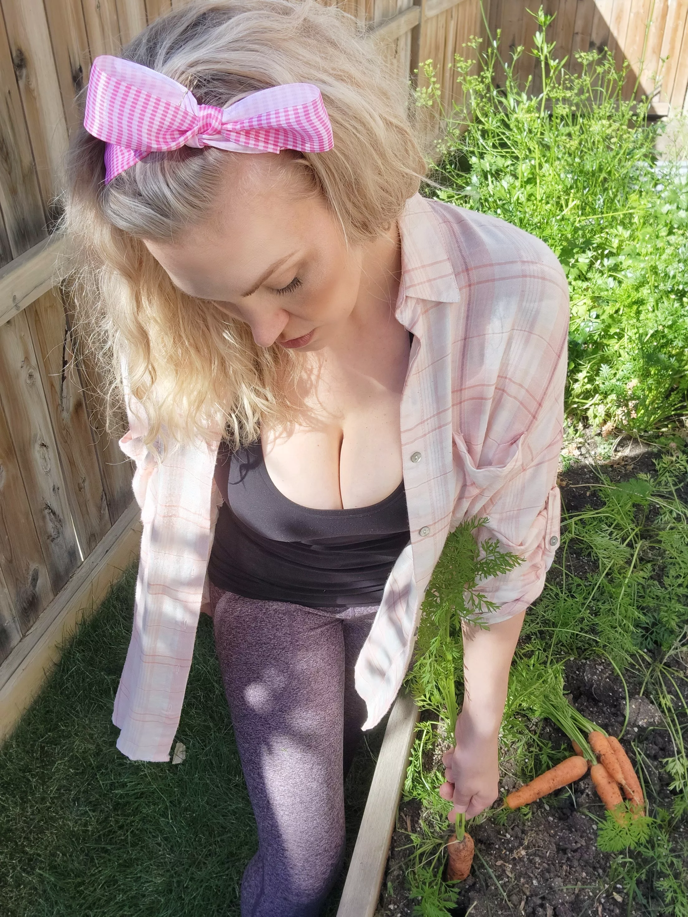 In the garden earlier this year