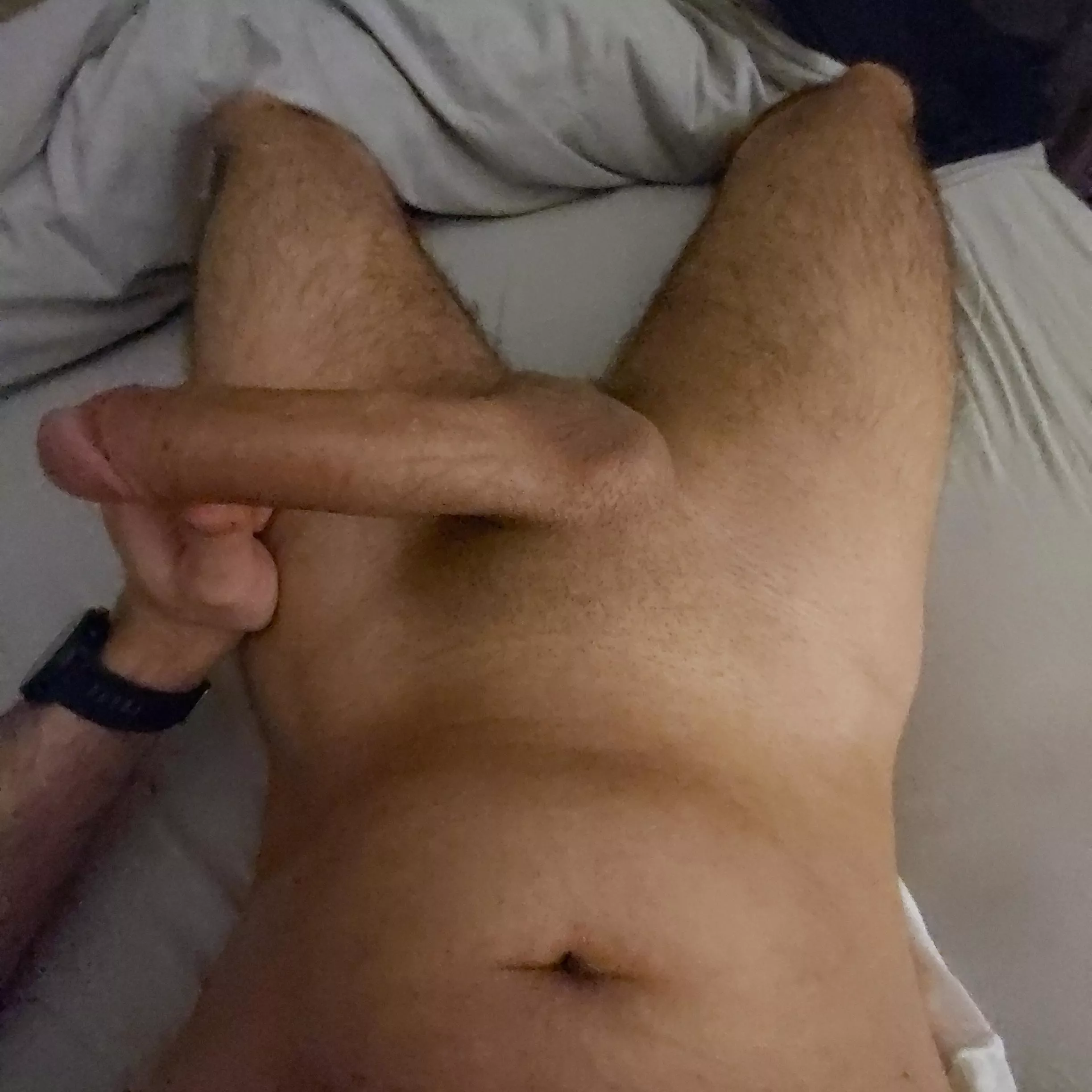 Just shaved my meaty cock, how would you react if i pulled it out?