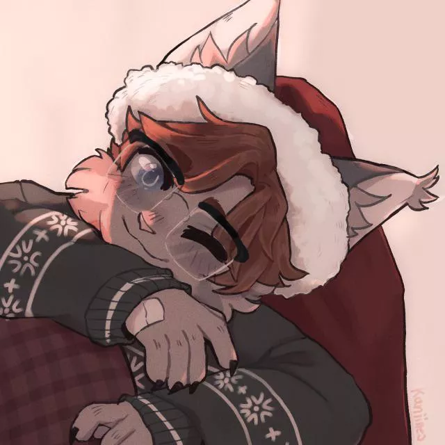 Late happy holidays (art by me @kaniines on twtr)