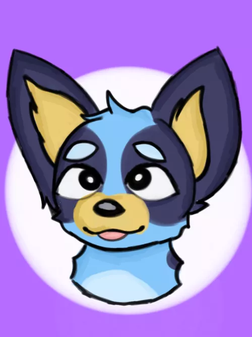 Made bluey fanart :3