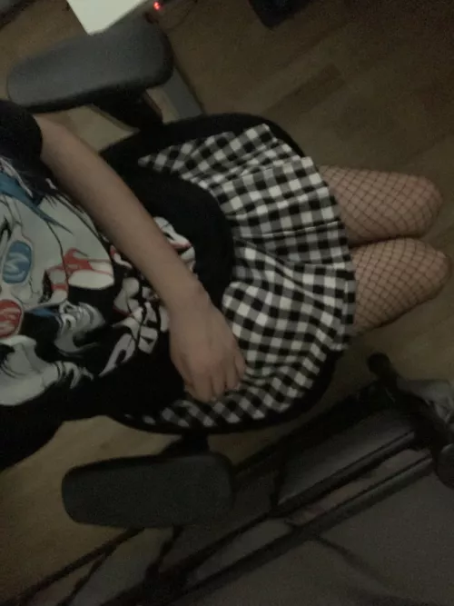 Makeup done and gaming uniform on