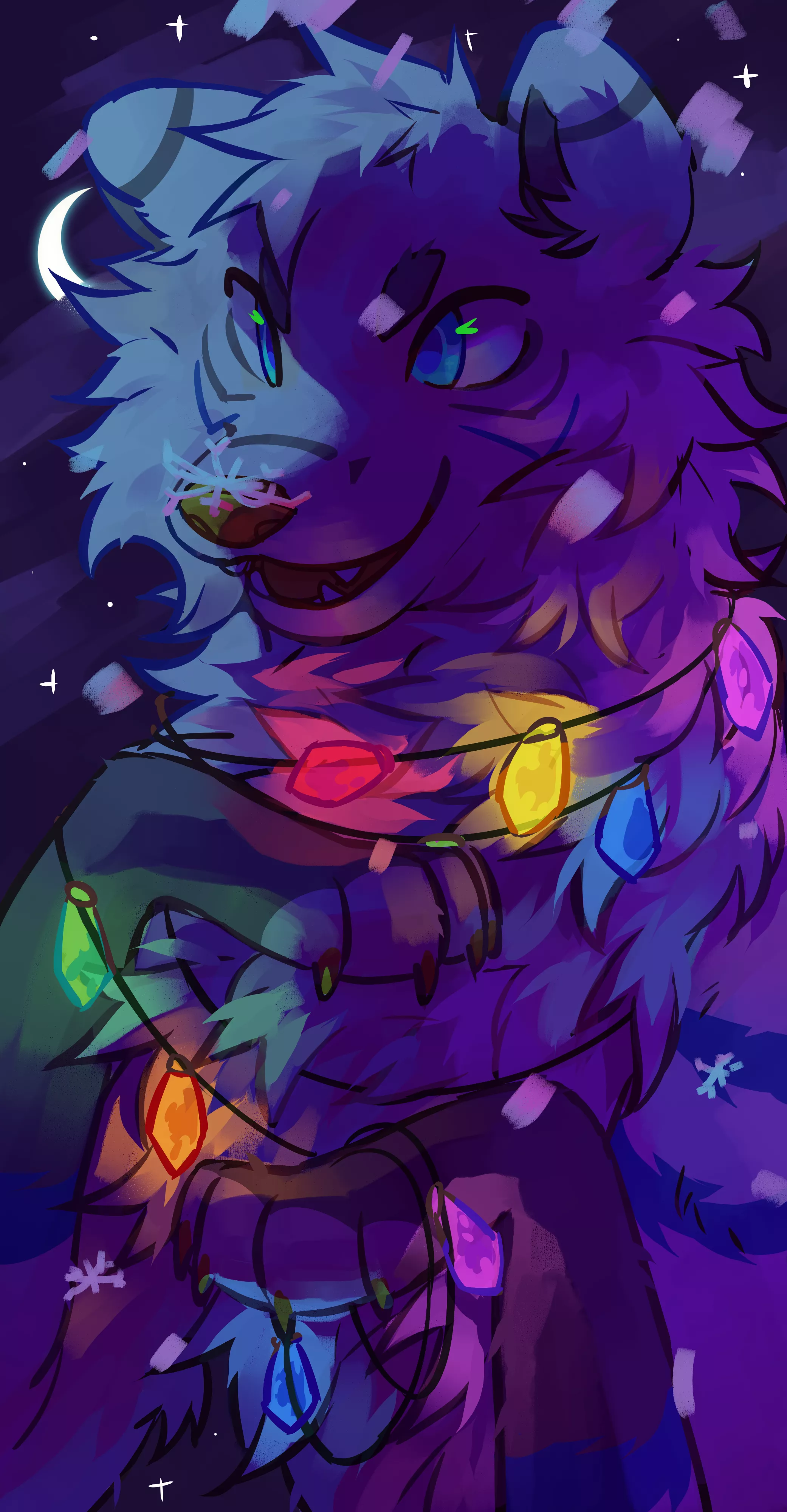 Merry Christmas! // art by me (Commission)