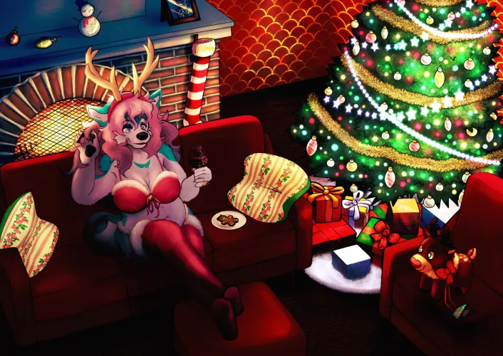 Merry Christmas with Kassandra by @ShinyEevee