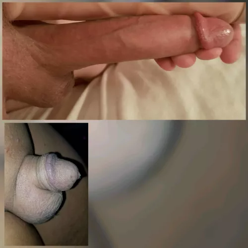 Me(top) vs. u/rnd'm27 compared 😁 Big cock vs. little penis
