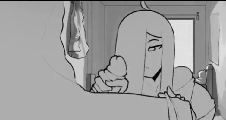 mono source: ghost ,handjob , 1boy , 1girl