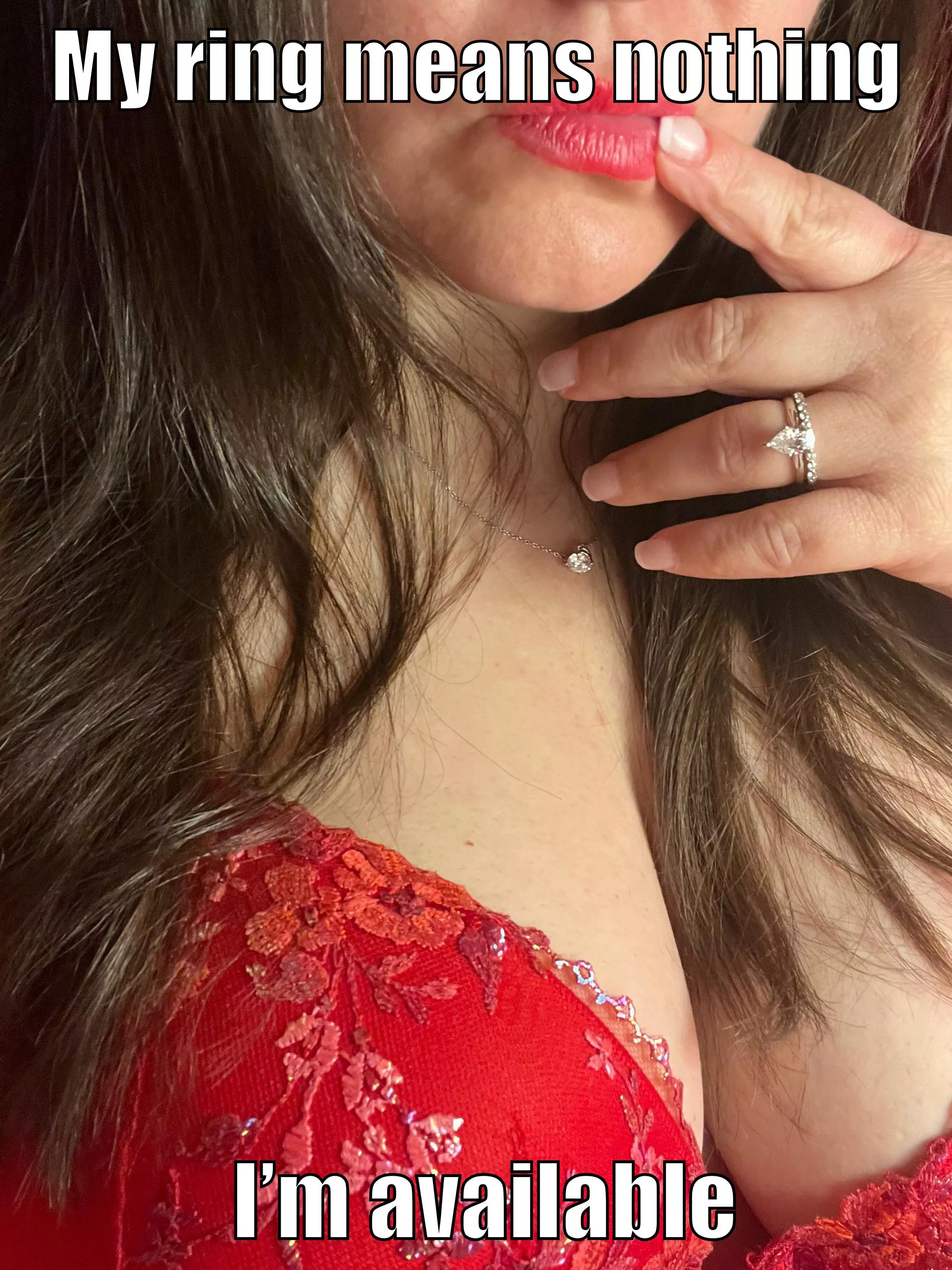 My ring 💍 means fuck me harder 😈
