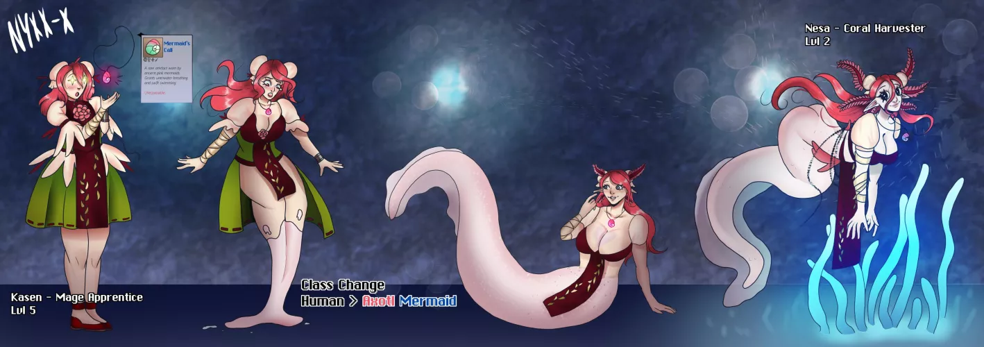 [OC] Mermaid's Call~ (FTF, Body Modification) by me