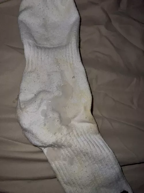 [proof] Another fresh load on my cum sock 😏