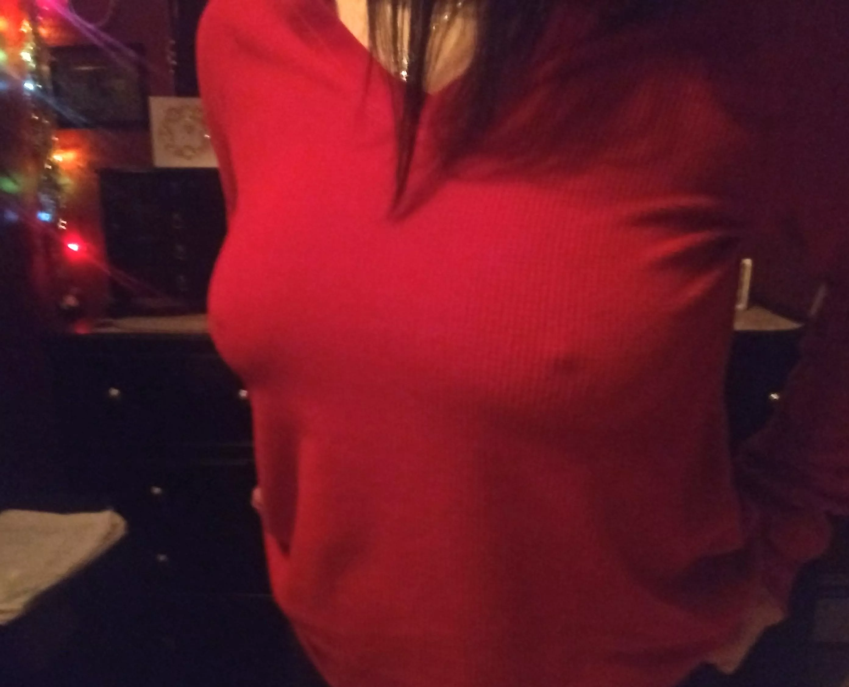 Red shirt for Xmas with some nip in the air