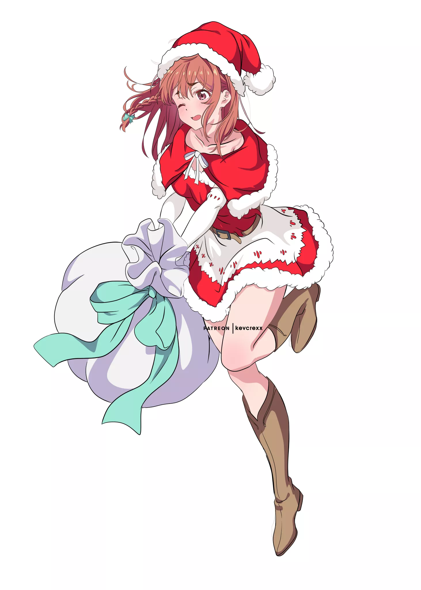 Sumi helping Santa (By kevcrexx) [Rent-A-Girlfriend]