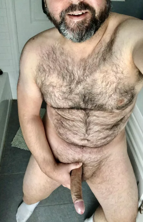 What would you rather have pleasuring your box? A salt and pepper beard, or a big, thick cock?