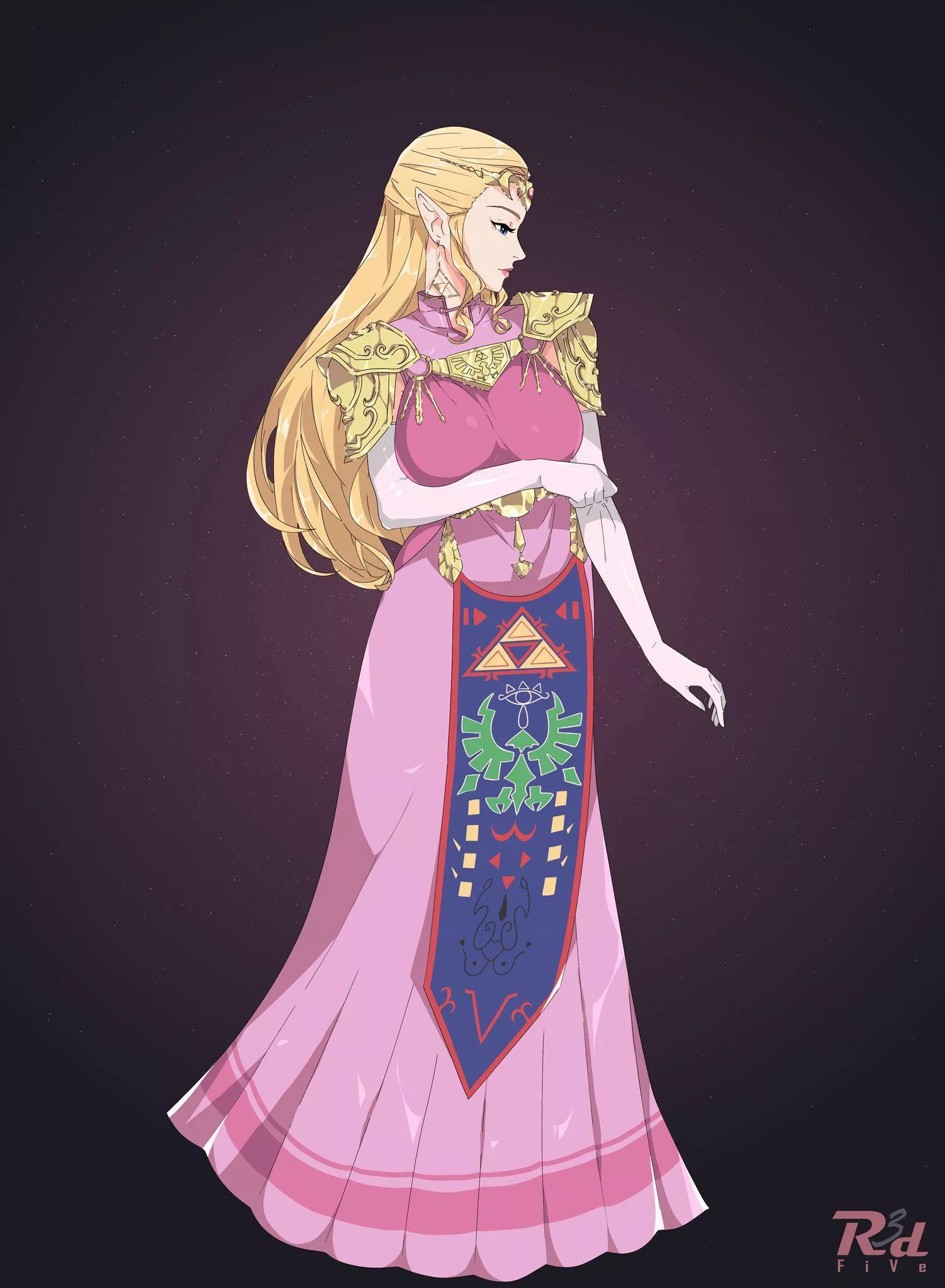 Zelda’s looking busty here