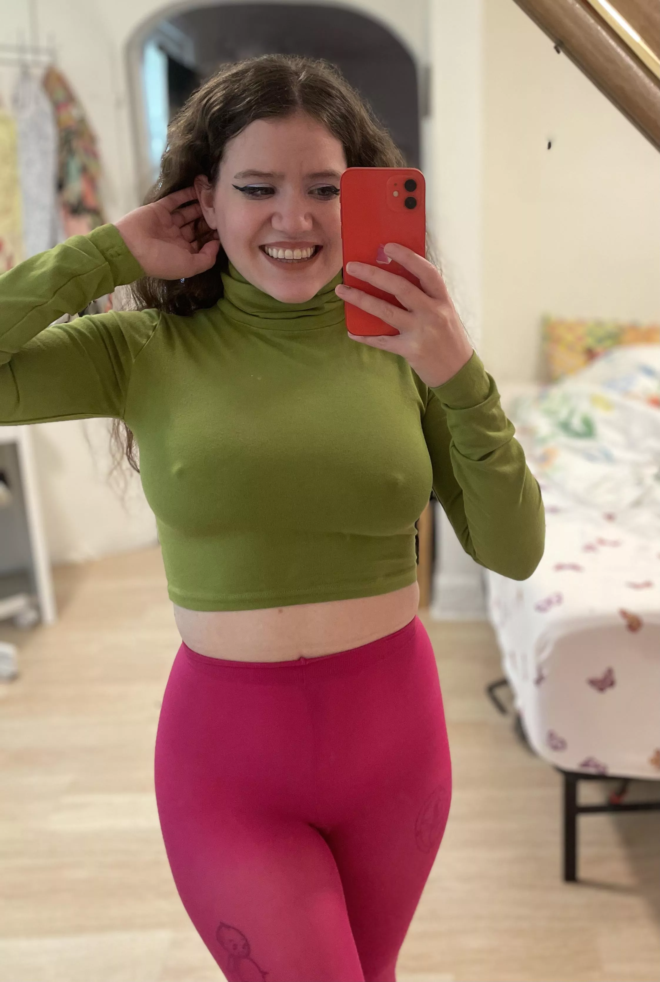 40 denier tights in hot pink