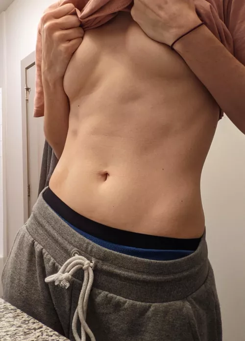 about to jump in the shower..