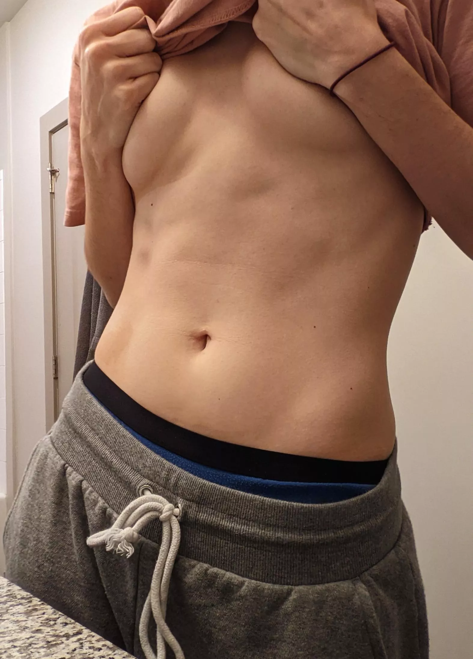 about to jump in the shower..