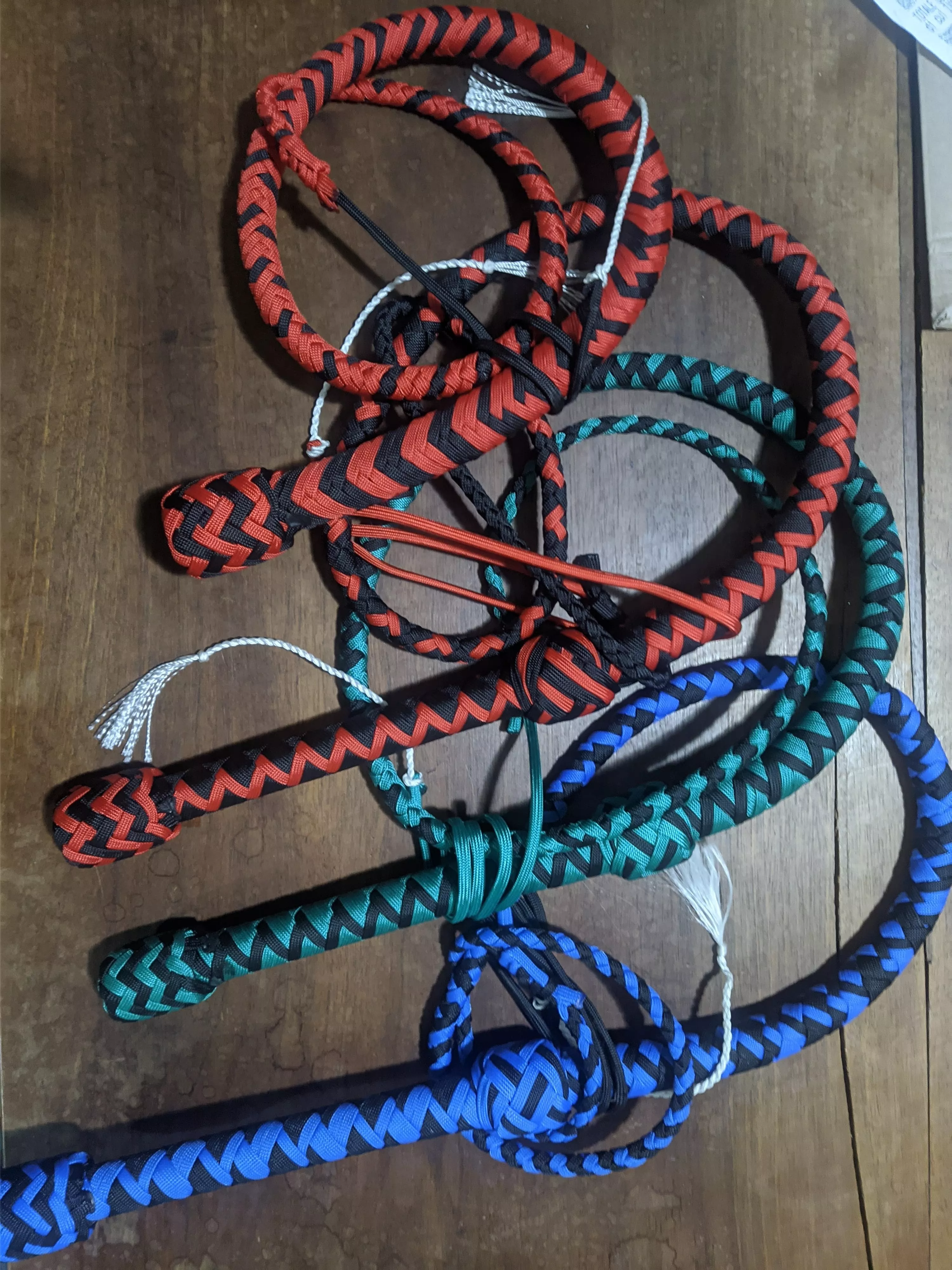 alternative use of my whips: a little kinkmas tree (I make these)