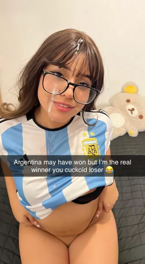 Argentina won. You lost.