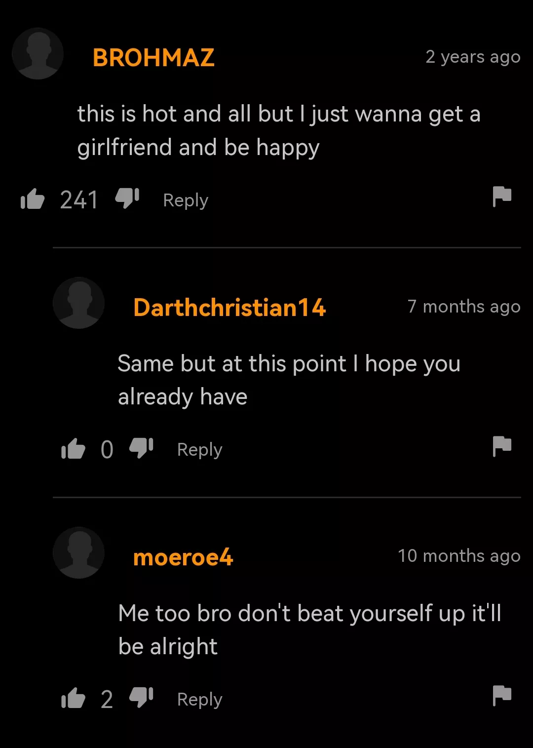 Damn, a support group is forming