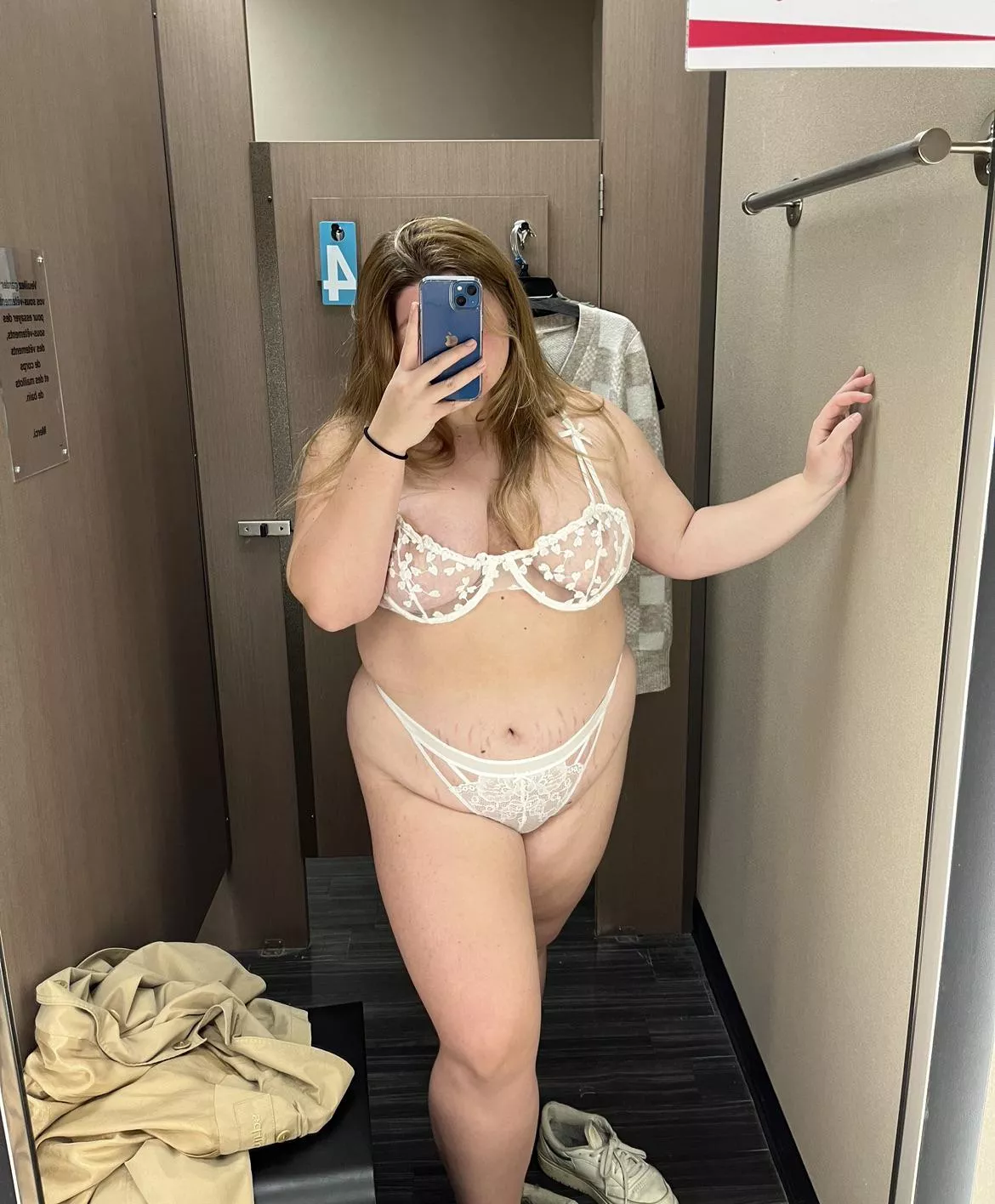 Felt naughty in the dressing room