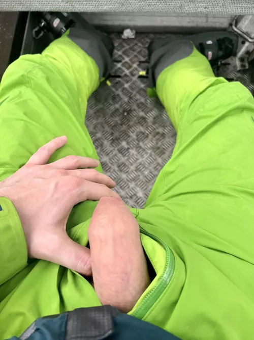 Had to pull it out in the ski lift