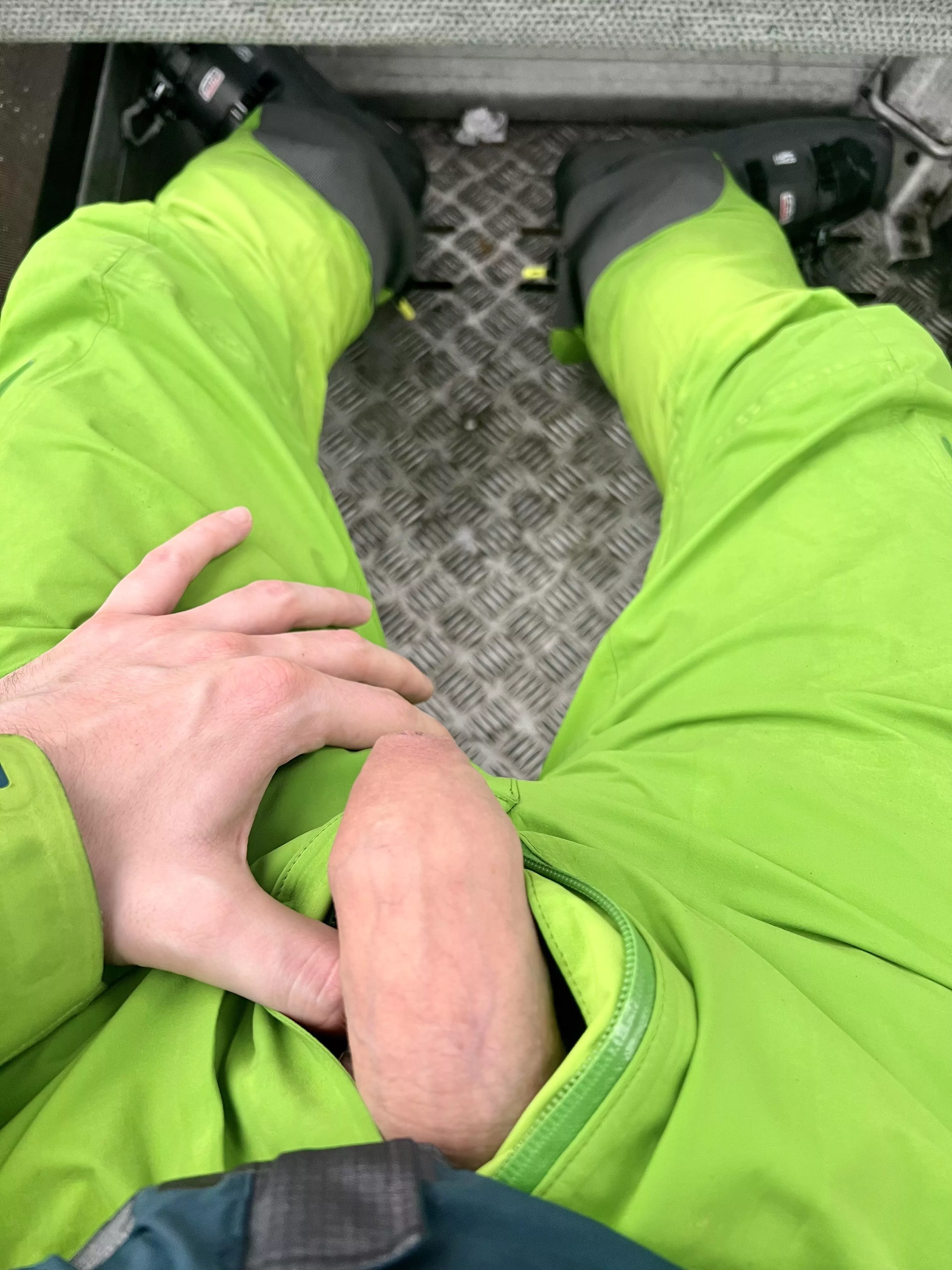 Had to pull it out in the ski lift