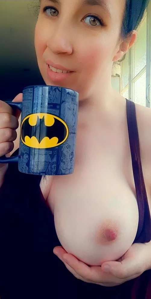 I brought you a gift. Not the coffee, the coffee is mine 😜