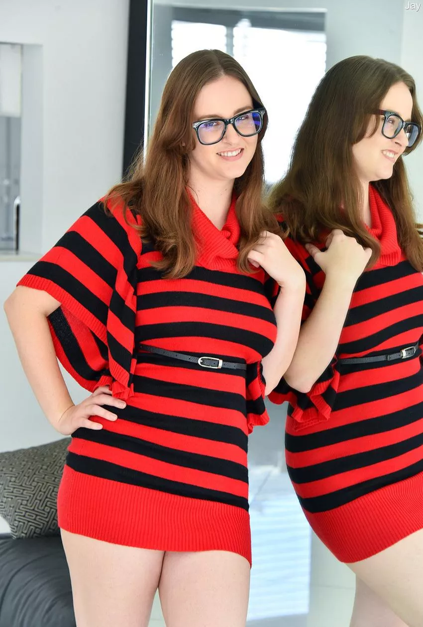 Jay Taylor's red and black dress...