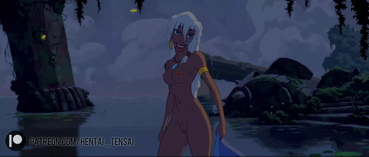 Kida accompanies you at the lake (Nude Edit) [OC]