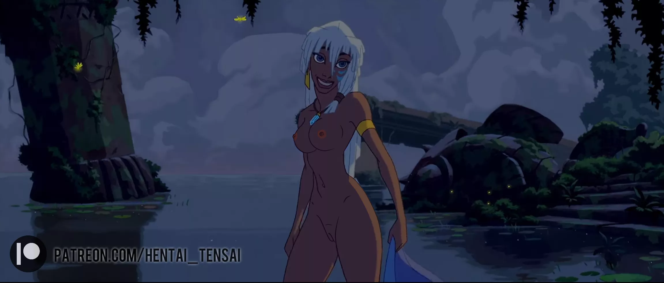 Kida accompanies you at the lake (Nude Edit) [OC]
