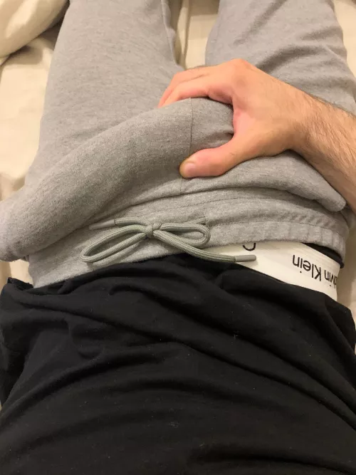 Literally about to burst out my joggers.