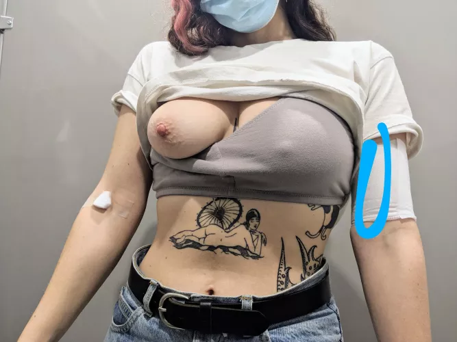 My creampie fantasies got the best of me, just got a hormonal implant! It gets me so horny, and I wonder who's gonna be the lucky first? [OC] [F]
