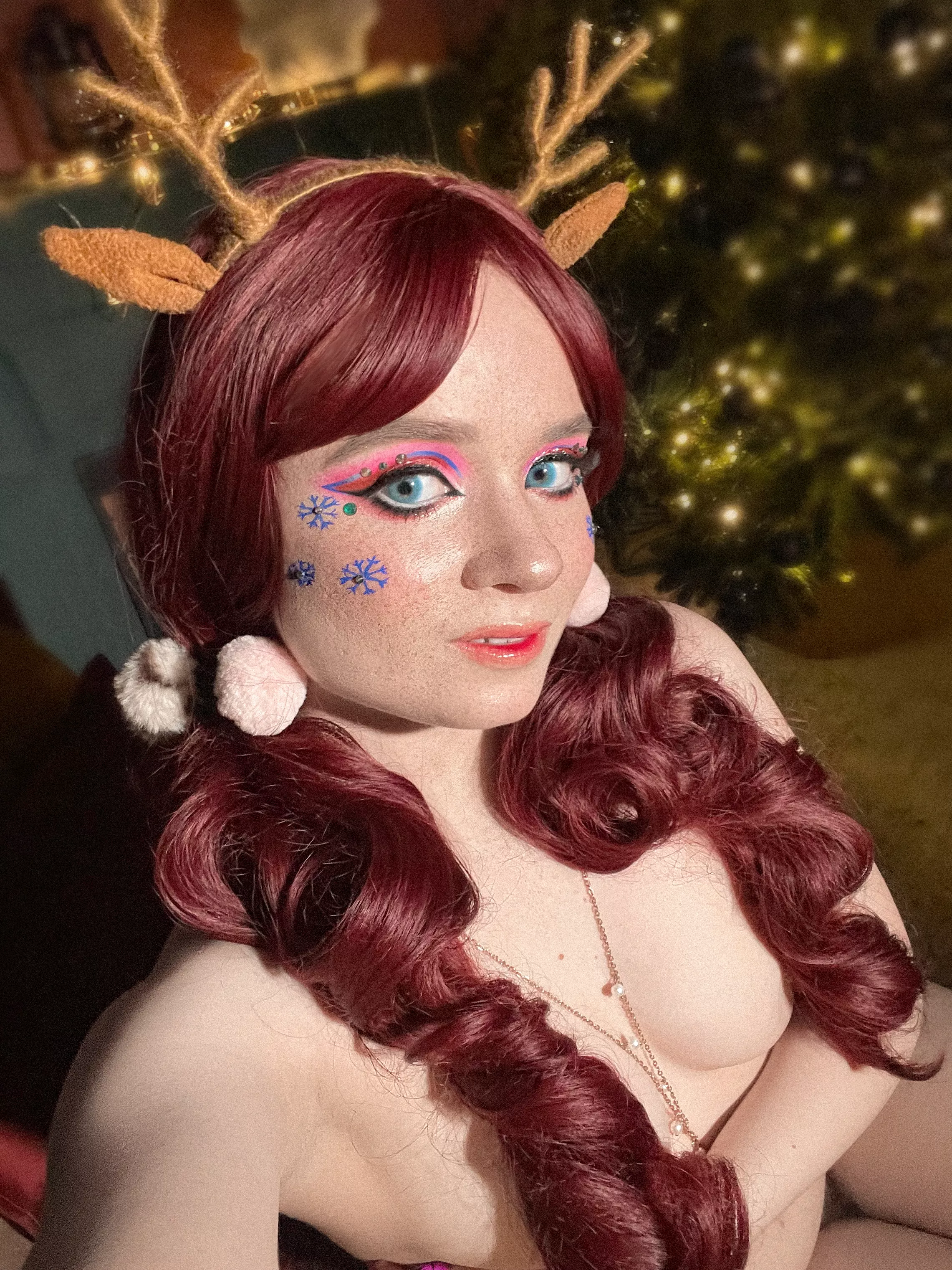 My freckles go very nicely with my blue eyes