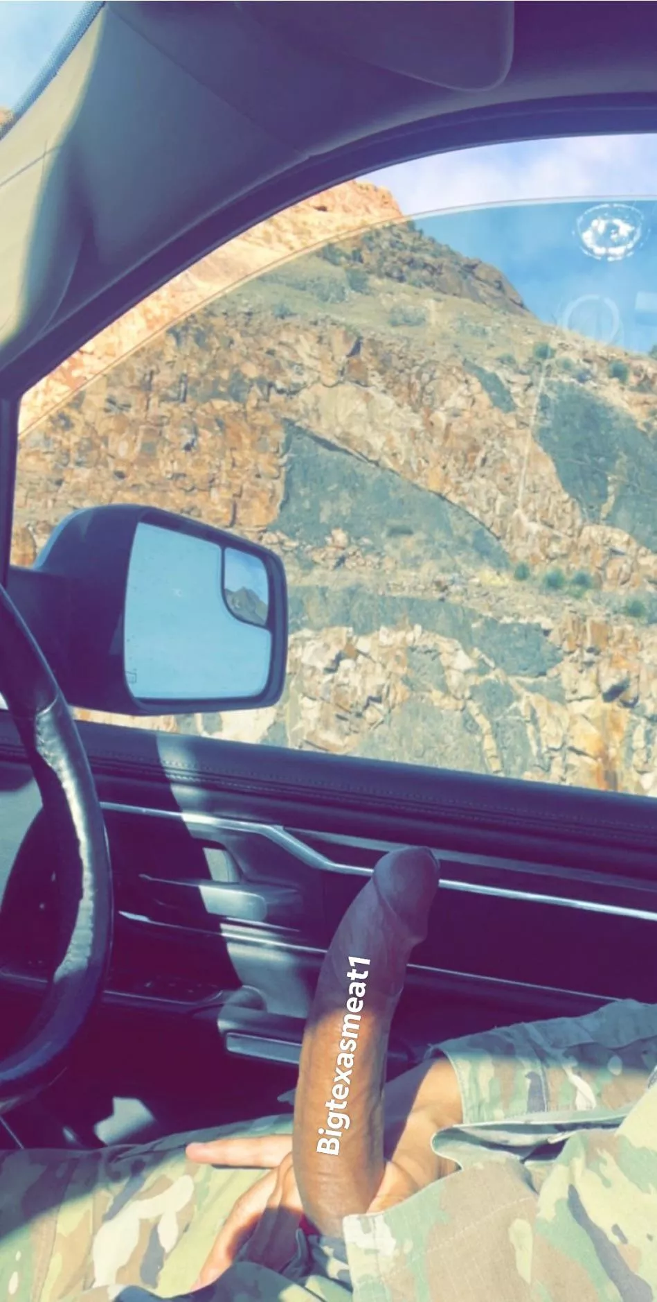 My PLT SGT, told me to pull over so she can jerk me off