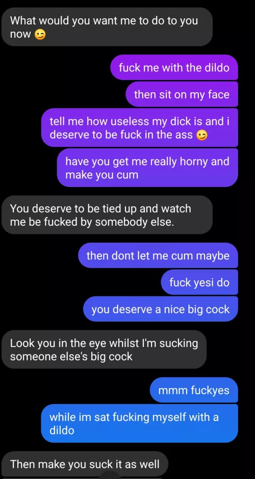 My wife sent me this a few years back when we were both drunk, i dont know how to bring it up again that i want it so badly