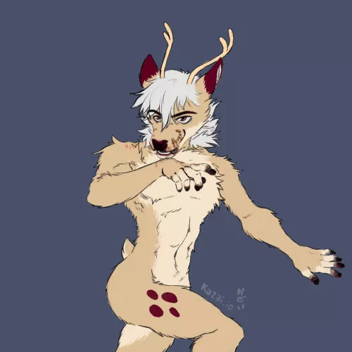 Naughty deer [art by me]