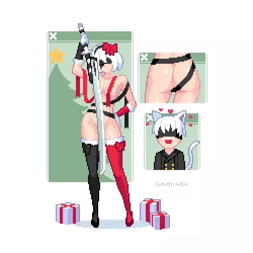 New Years Gift pixel art (by me Sim0n404)