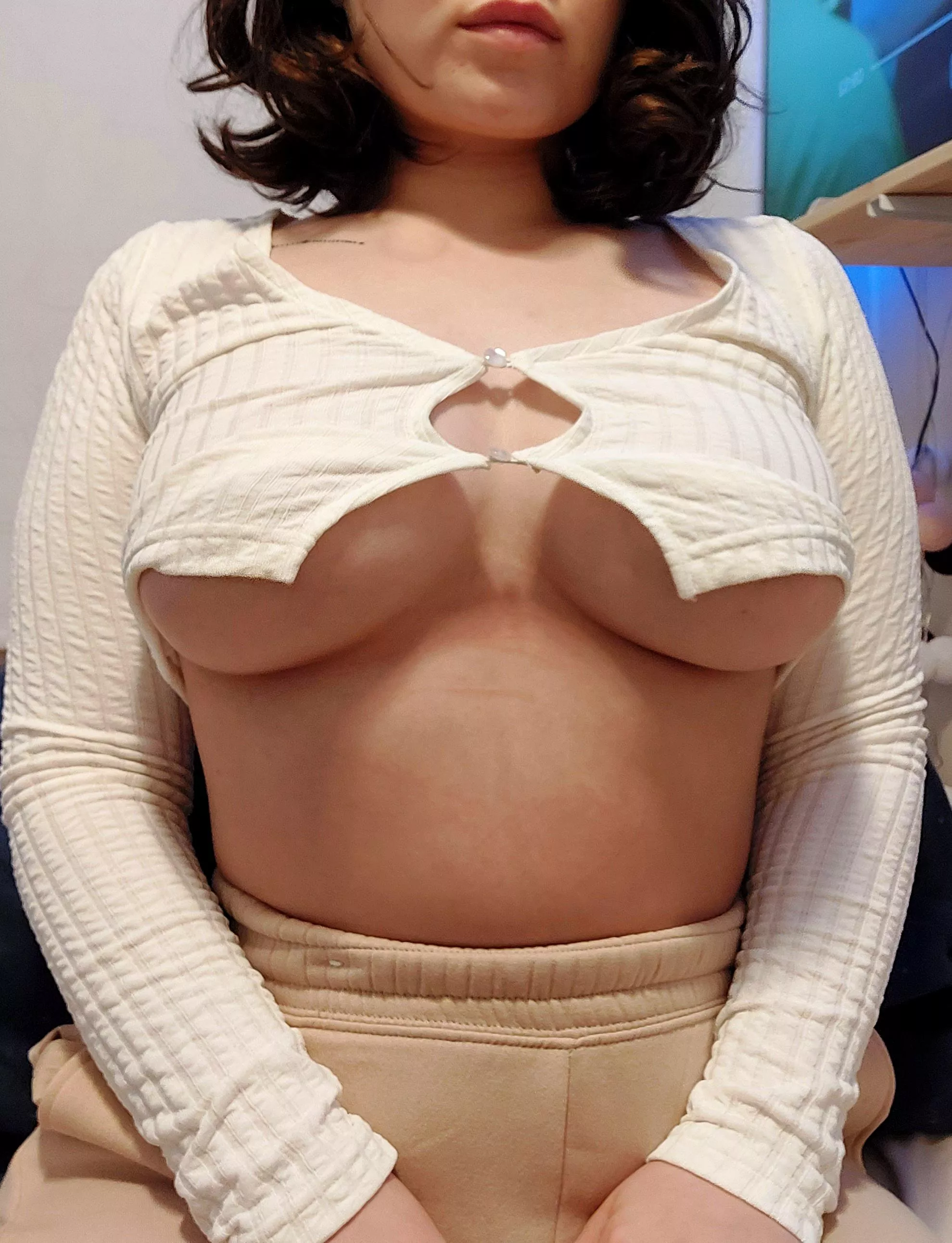 Play with my boobies?