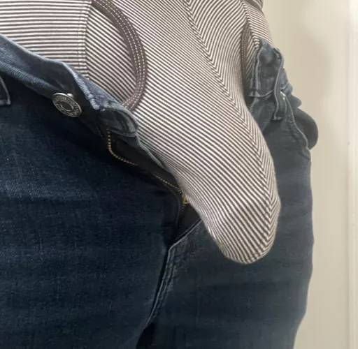 Pouch underwear to show off my head