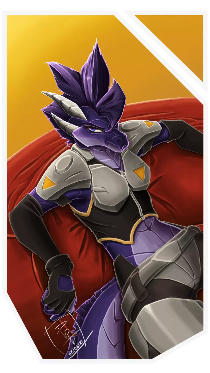 Purple Dragon - Art By Me ^^