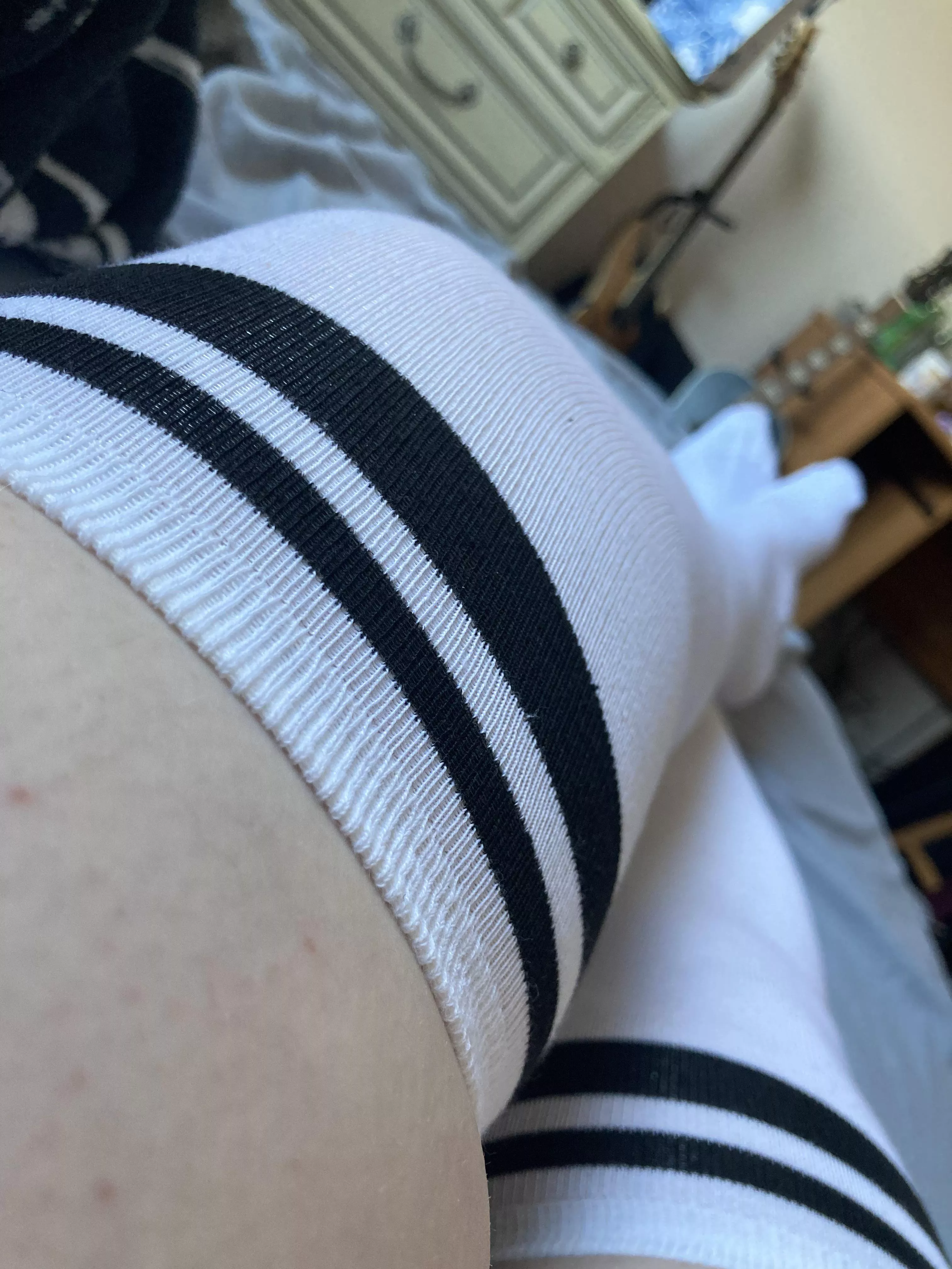 Something a little different today. Thigh highs. He/him